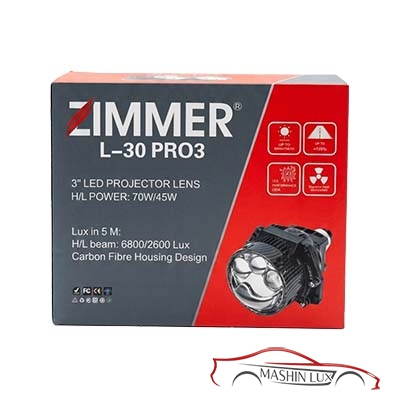 لنز 3 اینچی سه‌چشم مدل L30 pro3 زیمر (بدنه کربن)